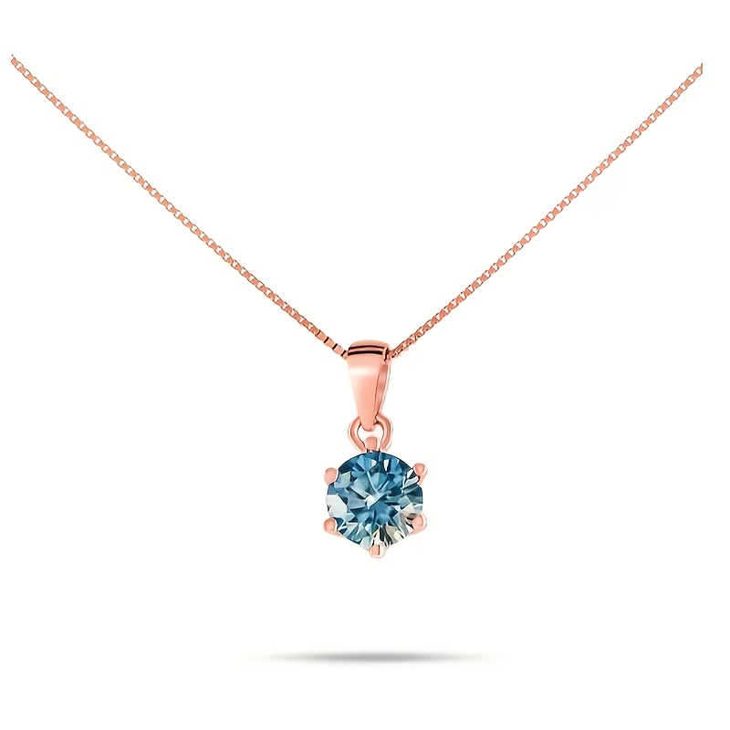 925 Sterling Silver Moissanite Pendant Necklace