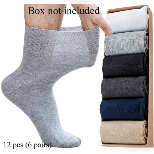 6 pairs wide mouth loose non constricting aged comfortable breathable socks men and women this loose socks is for elderly sedentary and pregnant women providing a soft and loose wearing experience