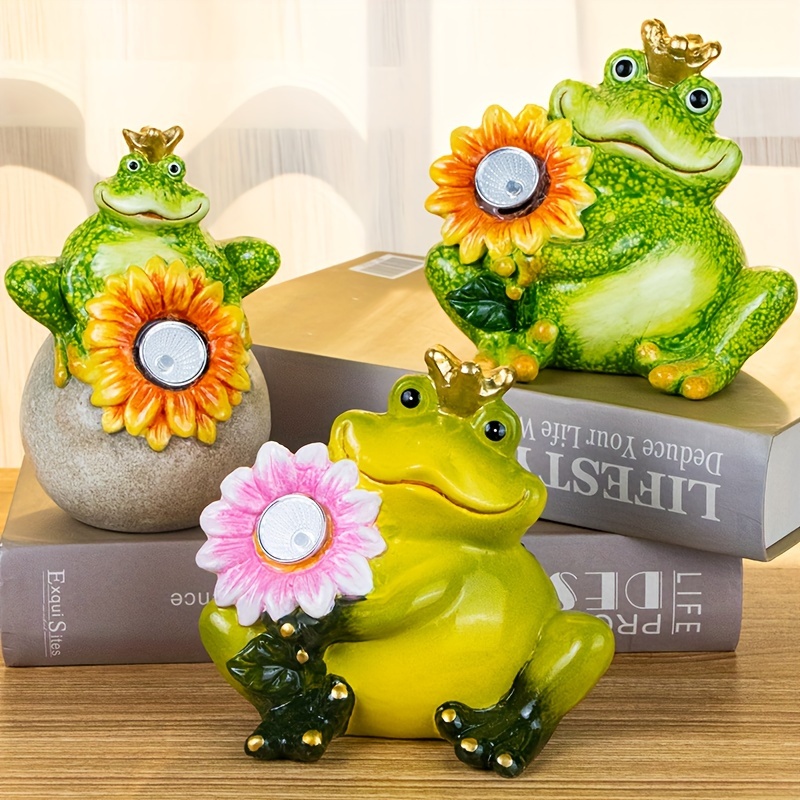 Funny Frogs Garden Statue Frog Yard Decor Garden Animal - Temu New Zealand