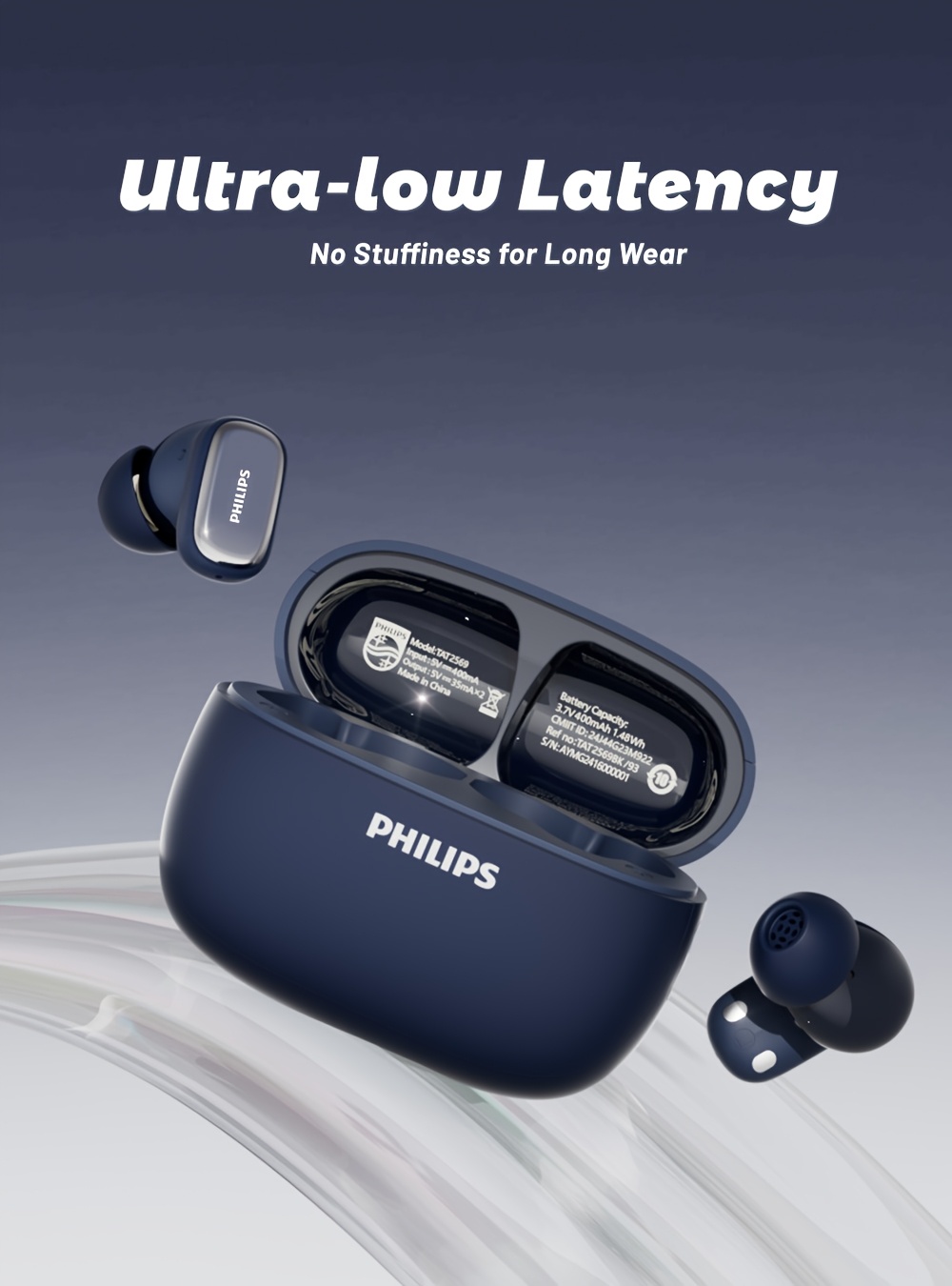 New Philips BT5.4 In-Ear Earphones with Wireless Charging Case, 24Hour Playtime/Game Modes/Built-in Mic/Touch Control for Gaming, Running, Cycling TAT2569 13 New Philips BT5.4 In-Ear Earphones with Wireless Charging Case, 24Hour Playtime/Game Modes/Built-in Mic/Touch Control for Gaming, Running, Cycling TAT2569