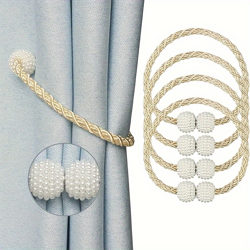 Metal Curtain Loop Clips Holdbacks Window Treatment Bedroom - Temu