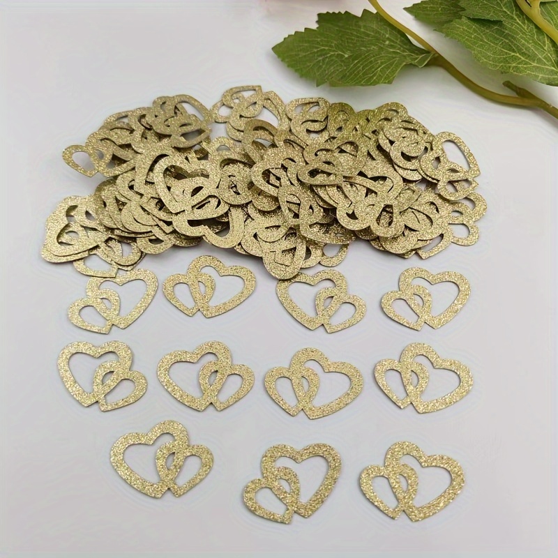 100pcs Luxurious Light -shaped Paper Confetti - Adds Romantic Ambiance To Weddings, Valentine's Day & Party Decorations With Easy And Reusable Design, Halloween Decorations, Christmas Decorations