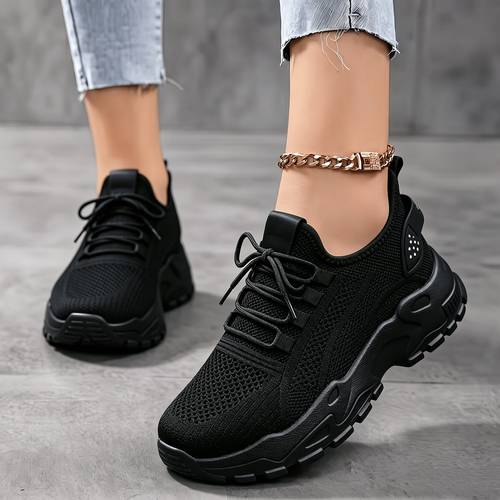 Zapatillas deportivas ortopédicas para mujer, zapatos de moda para caminar, zapatos casuales , zapatillas para correr en carretera, zapatillas de tenis antideslizantes y transpirables, zapatillas con cámara de aire de malla, soporte para el pie, adecuadas para correr, fitness, ropa de y atuendos casuales