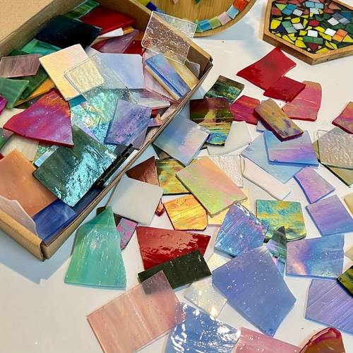 1kg mixed color glass irregular broken mosaic pieces for crafts and decor assorted colors diy art projects brand diy handmade materials