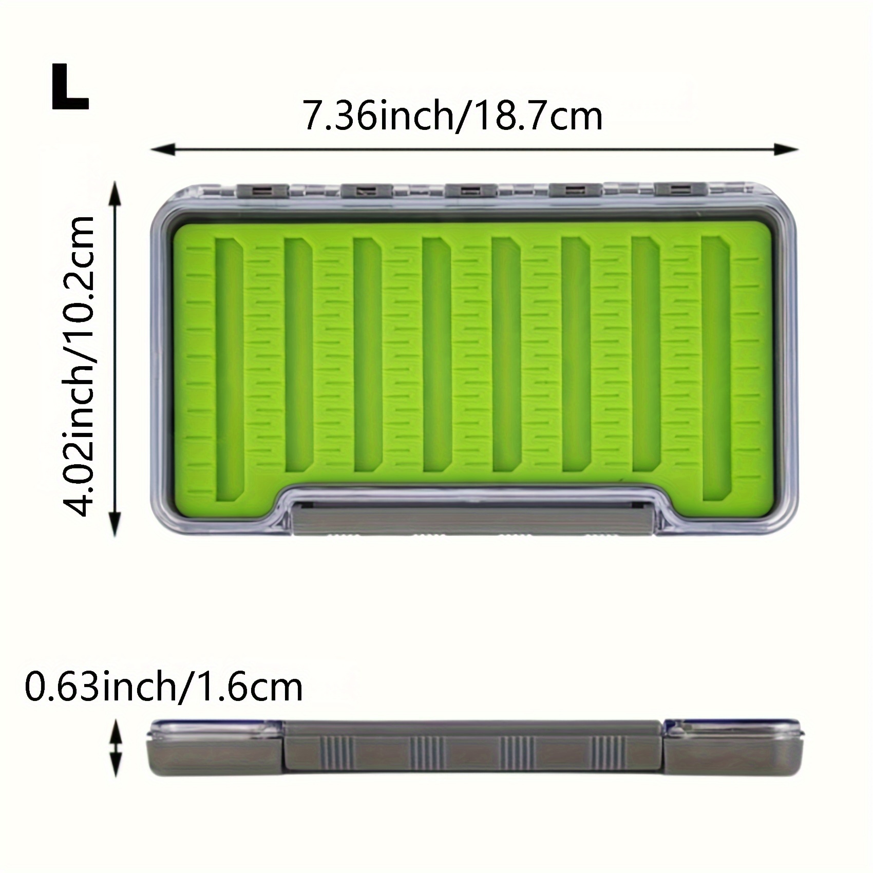 Ultra thin Fly Fishing Box: Transparent Waterproof Durable - Temu
