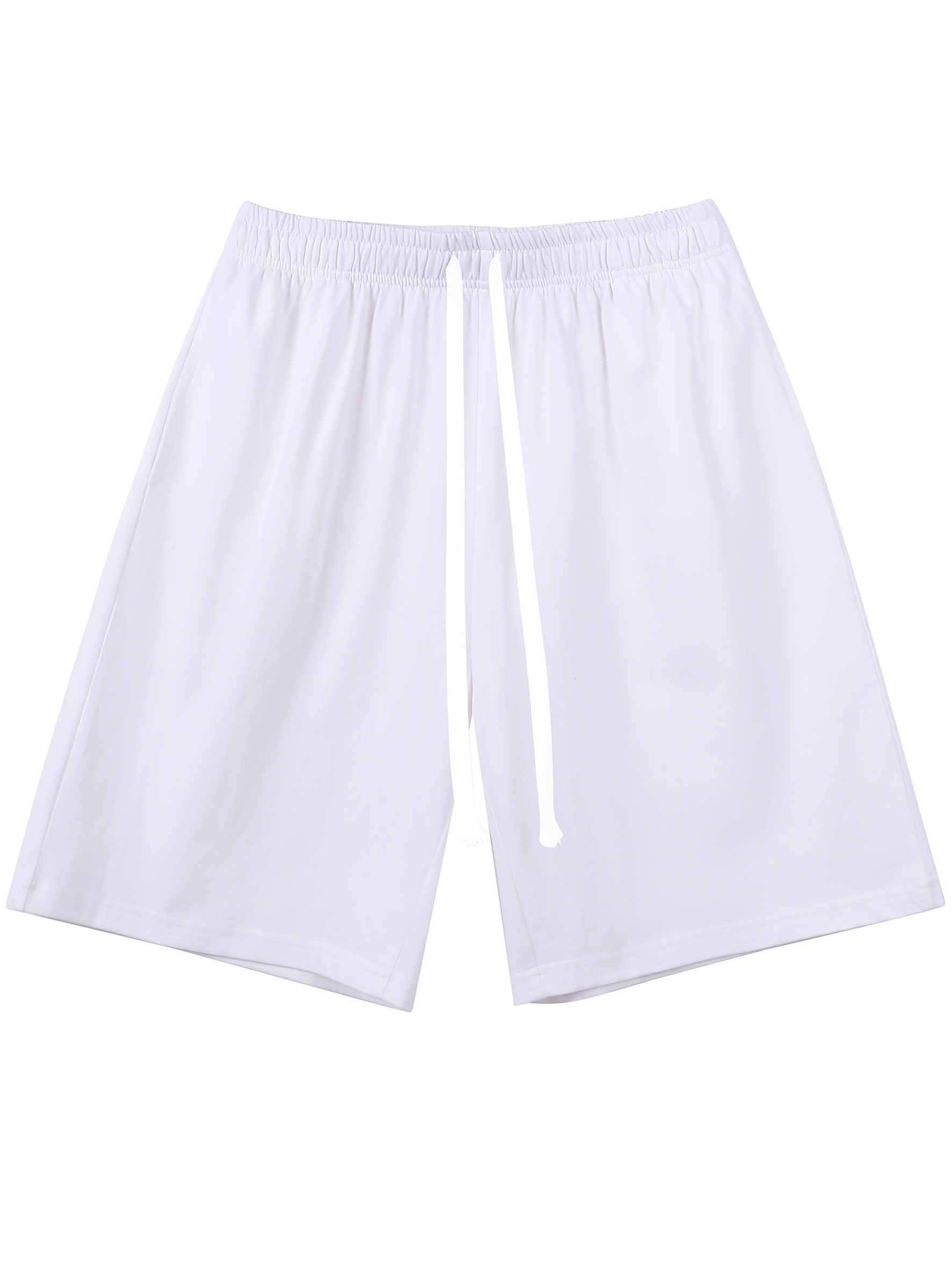 Casual Shorts Womens White Cotton Drawstring Shorts Comfortable