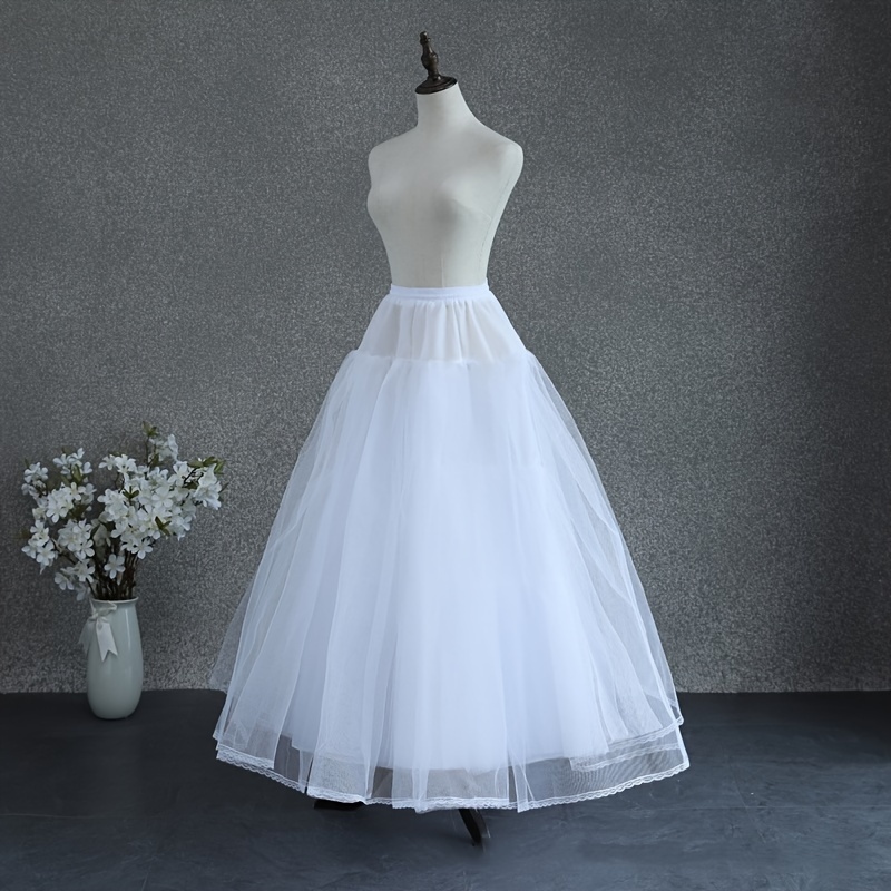 a line 4 layer hoopless bridal petticoat crinoline - Temu