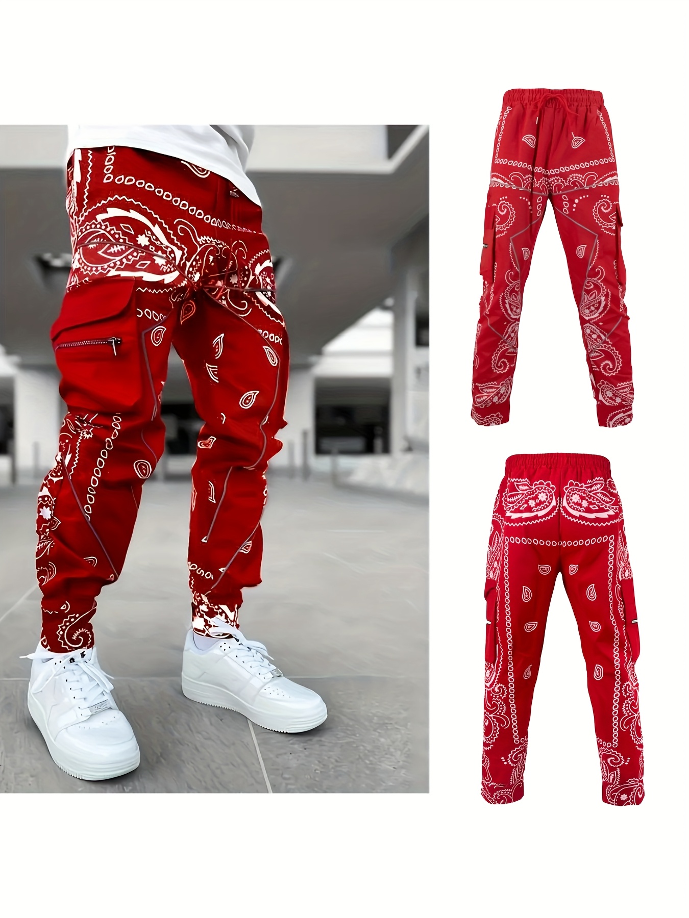bandana pants sold on Temu United States