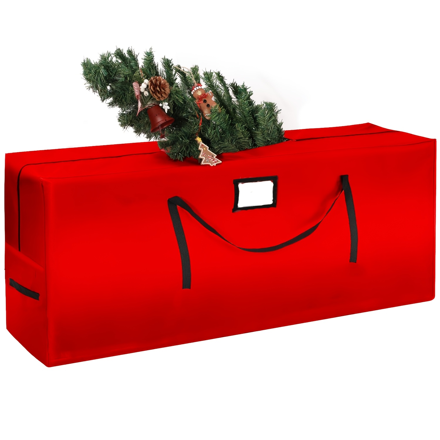 

1pc Waterproof Christmas Tree Storage Bag - 7.5 Feet Large, , Rectangle Shape, Multipurpose Use For Holiday Protection And Storage, Ideal For Christmas And Thanksgiving Decor