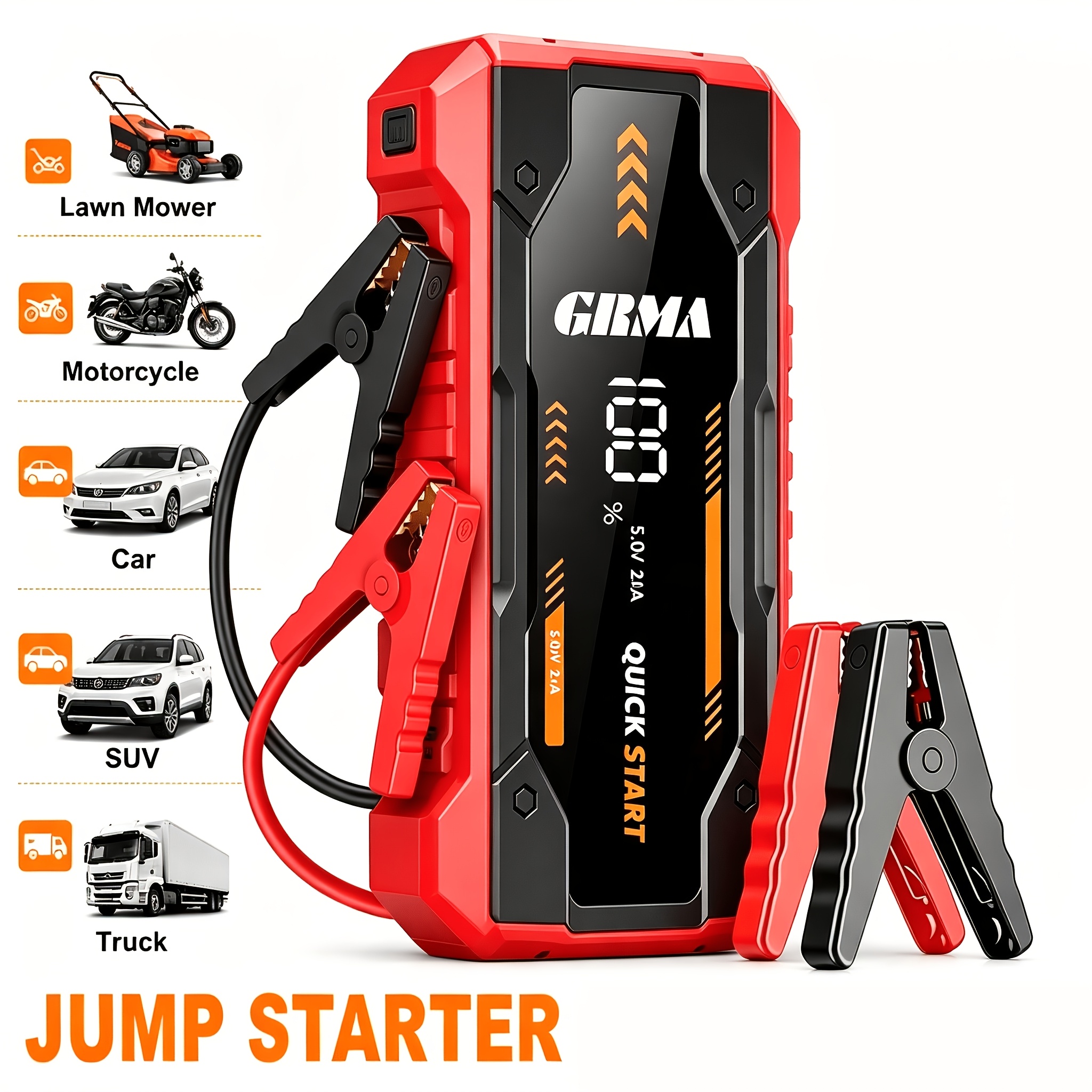 multi functional emergency   supply portable car battery starter digital suitable f  64 gallon gasoline   38 gallon   battery led emergency light car emergency tool