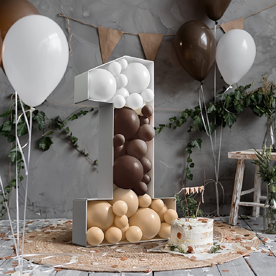 

Versatile Balloon Holder For Parties - Easy Assembly Number Frame For Birthdays, Weddings & More - Perfect For Halloween Decorations (balloons Not Included)