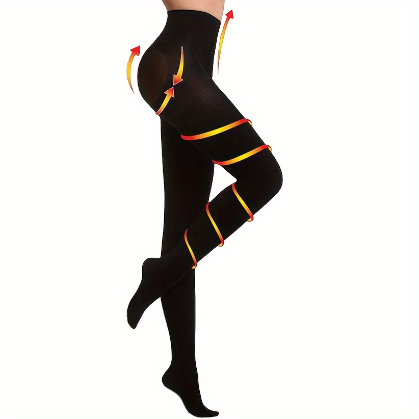 Compression Pantyhose Women Support Hose 20-30 Mmhg Closed Toe Graduated Compression Stockings, Autumn-winter Firm Support Shaping Pantyhose