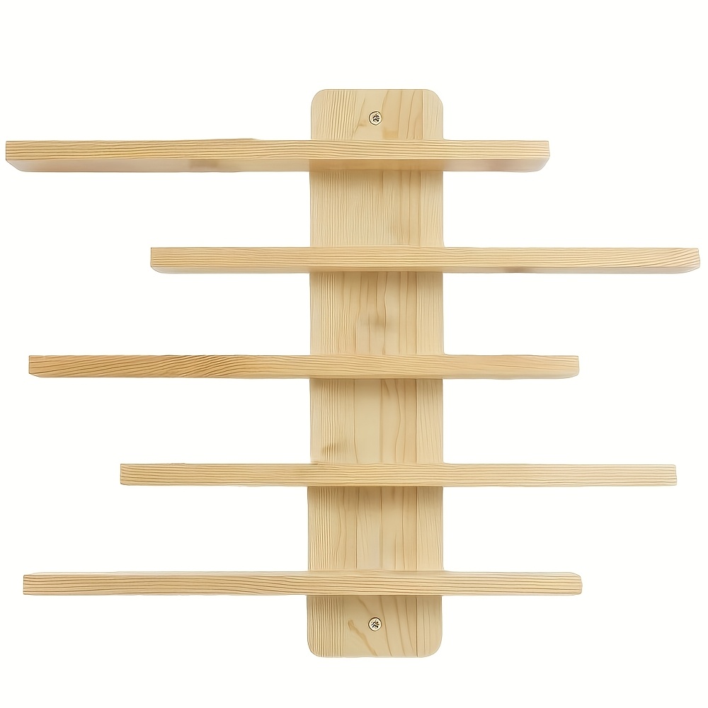 Image of 1pc Wall Mounted Storage Rack, Living Room Storage Rack, Solid Room Decoration Shelf, Floating Shelves