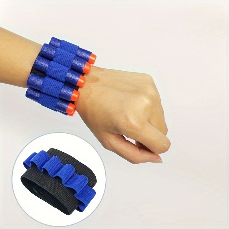 

Tactical Wrist Band Compatible With Elite Darts, Adjustable Spandex Dart Holder Bracelet, Individual Unit - Black