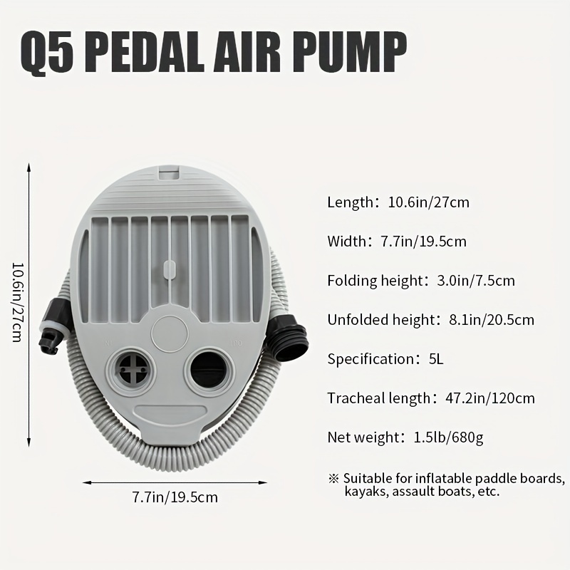Koetsu Foot Pump with 119.38cm Long Hose
