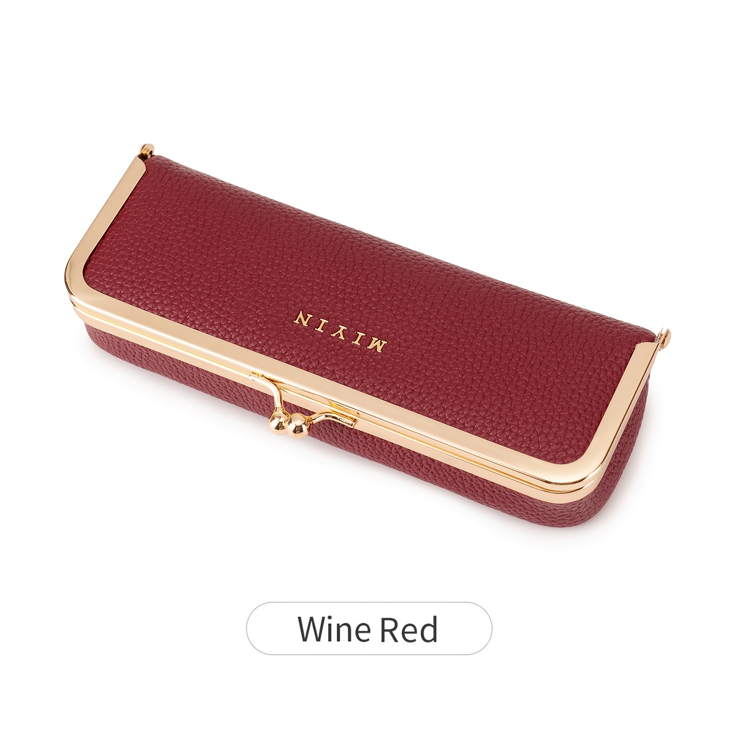 TEMU Portafoglio da donna a tassello Kiss, custodia per penna , custodia multiuso per occhiali, rossetto, gioielli, portamonete, borsa portatile,