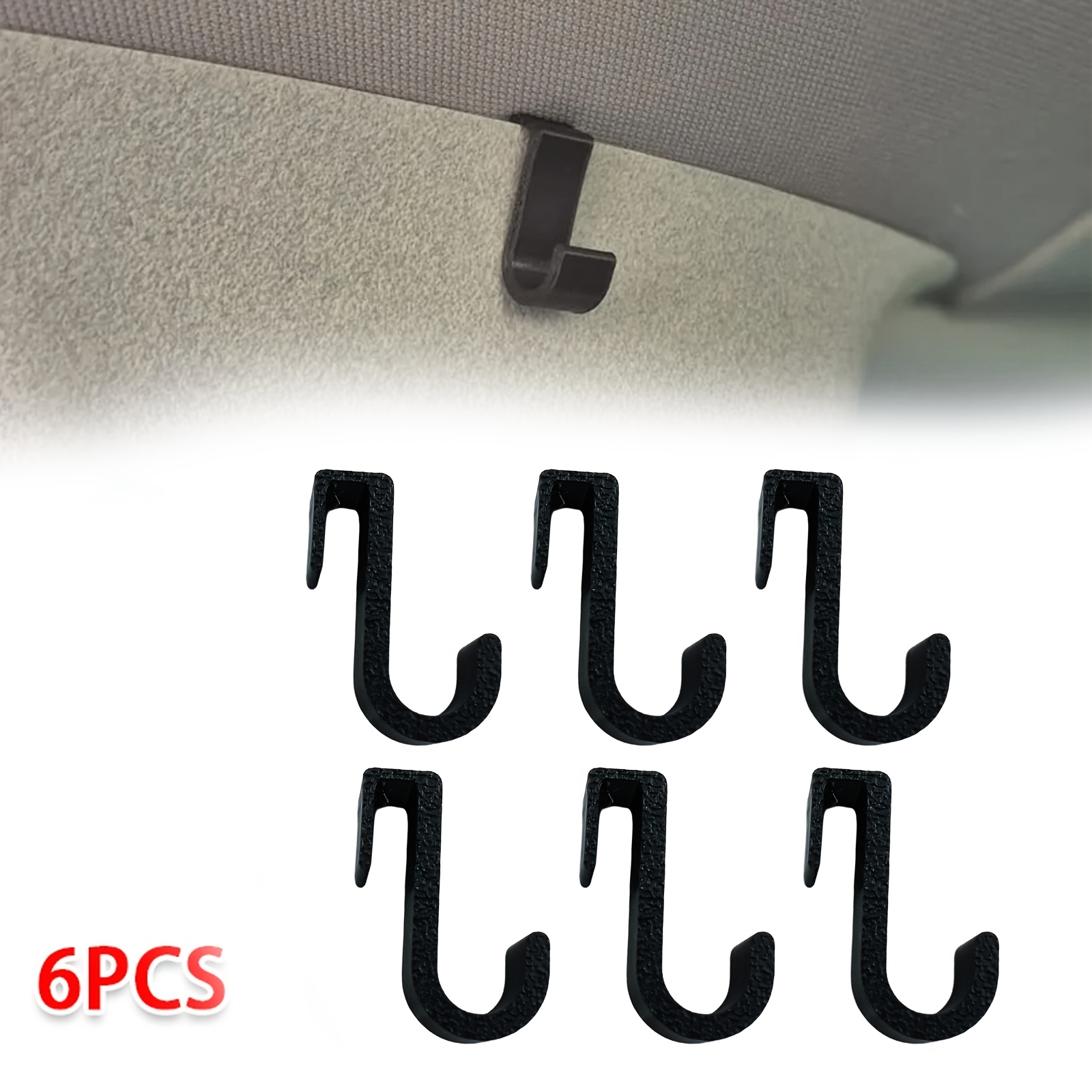 TEMU 6pcs Panel Hooks, For Vw California, Bulli, Multi-functional Storage Hooks, Can Hold String Lights, Car Keys, And Other Small Items