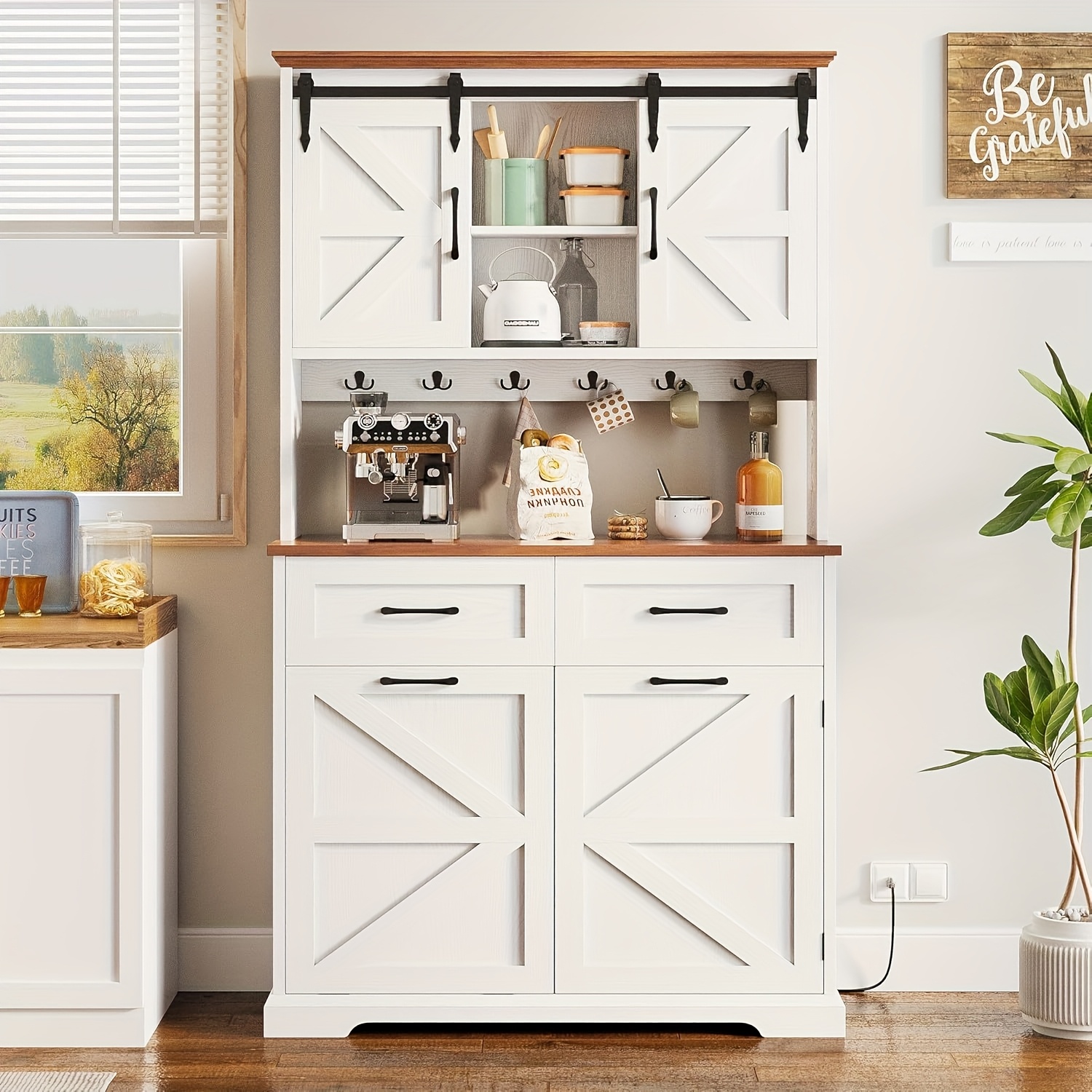 coffee bar cabinet sold on Temu United States, image size:1500x1500