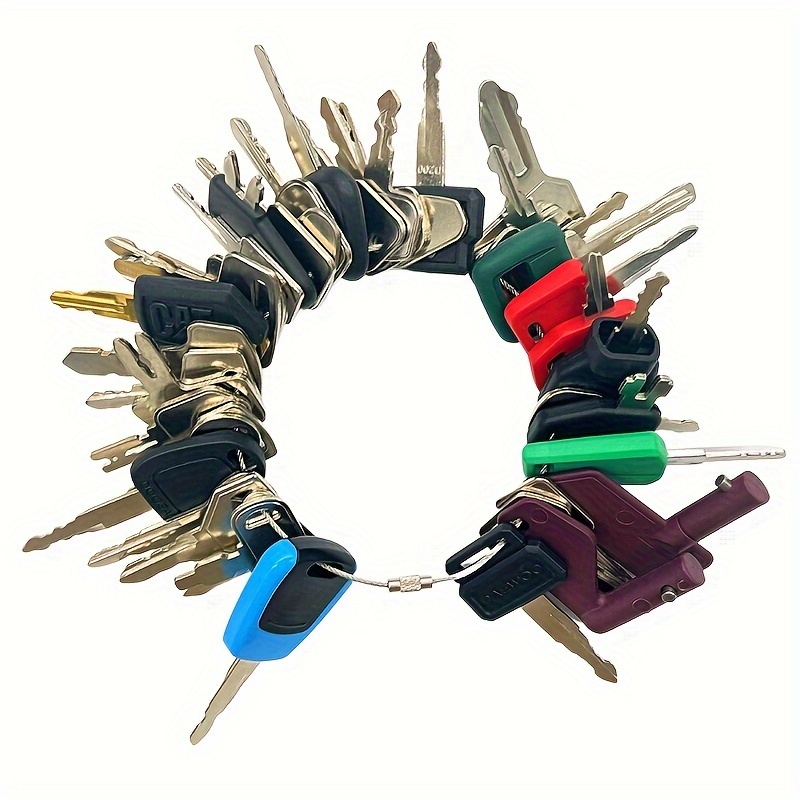 

42 Heavy Equipment Keys Master Set, Construction Ignition Key For Cat Caterpillar Case Jd For John For Deere For For For For For For For Ford For For And More