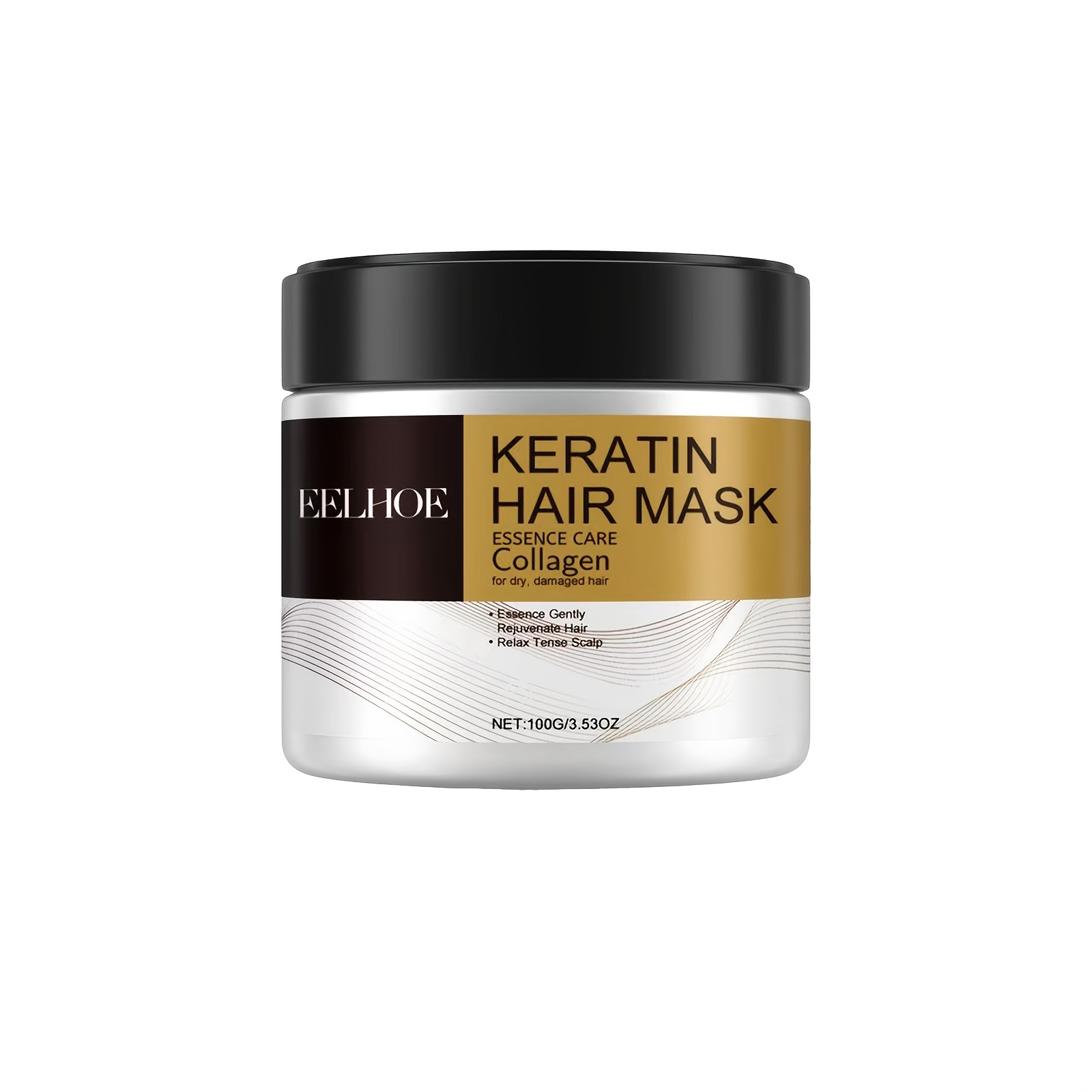 Image of Keratin Conditioner, Hair Keratin Hair Mask Oil Control Smooth Protein Dry Frizzy Improvement Root Soft Conditioner