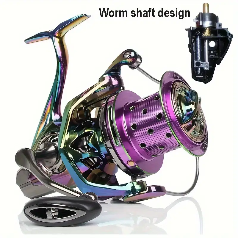 Offshore Fishing Reel Colorful Full Metal Body Spinning Reel - Temu