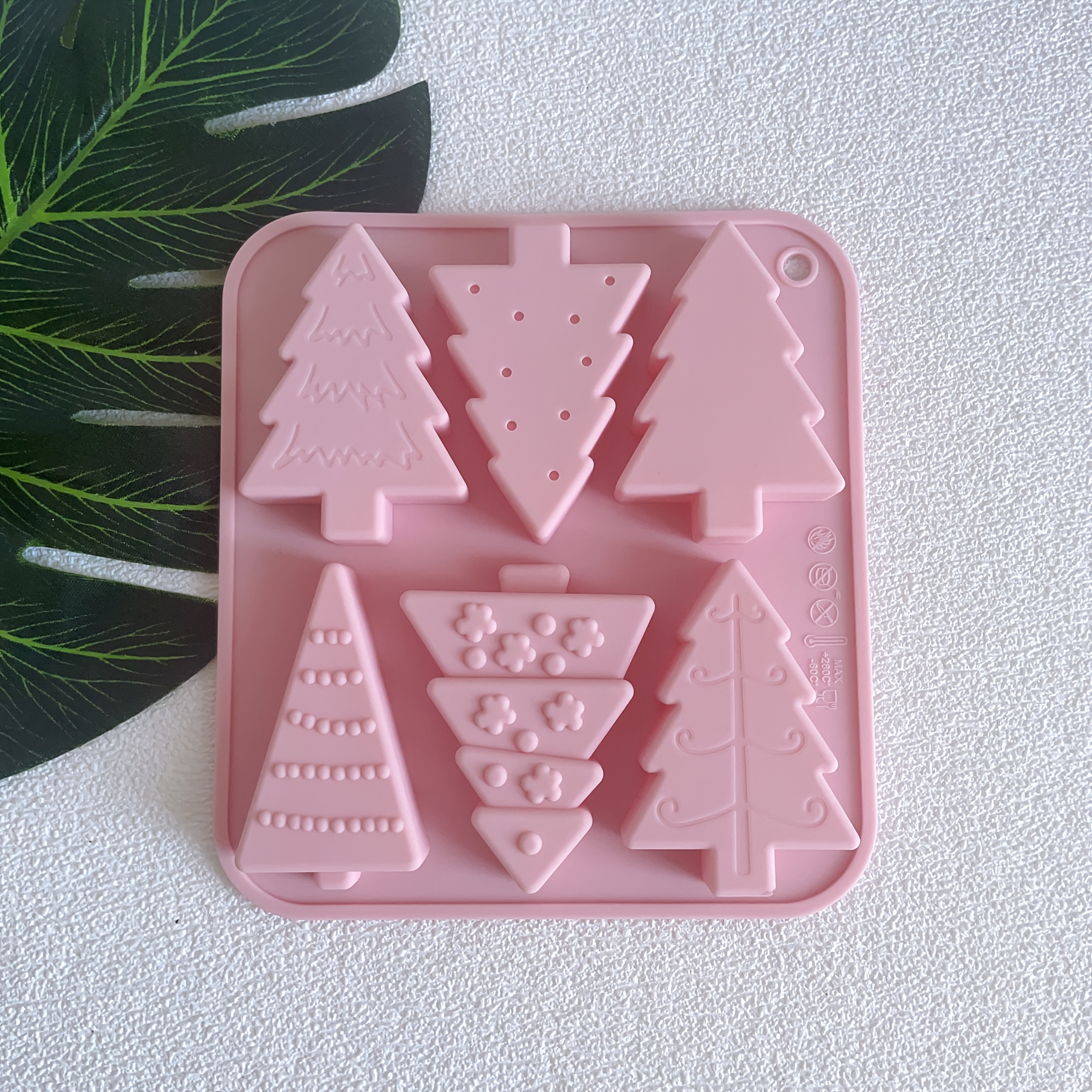 TEMU 1pc Christmas 6- Assorted Christmas Tree Shape Silicone Mold, Mold, Epoxy Resin Silicone Mold, Aromatherapy Candle Mold, Craft Mold For Family