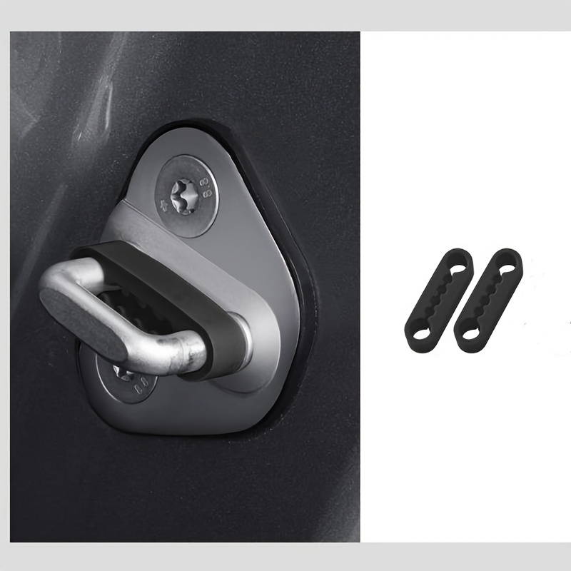 TEMU housse universelle en silicone pour absorbeur de chocs de serrure de porte de voiture, -collision et -bruit, accessoires d'intérieur de voiture,