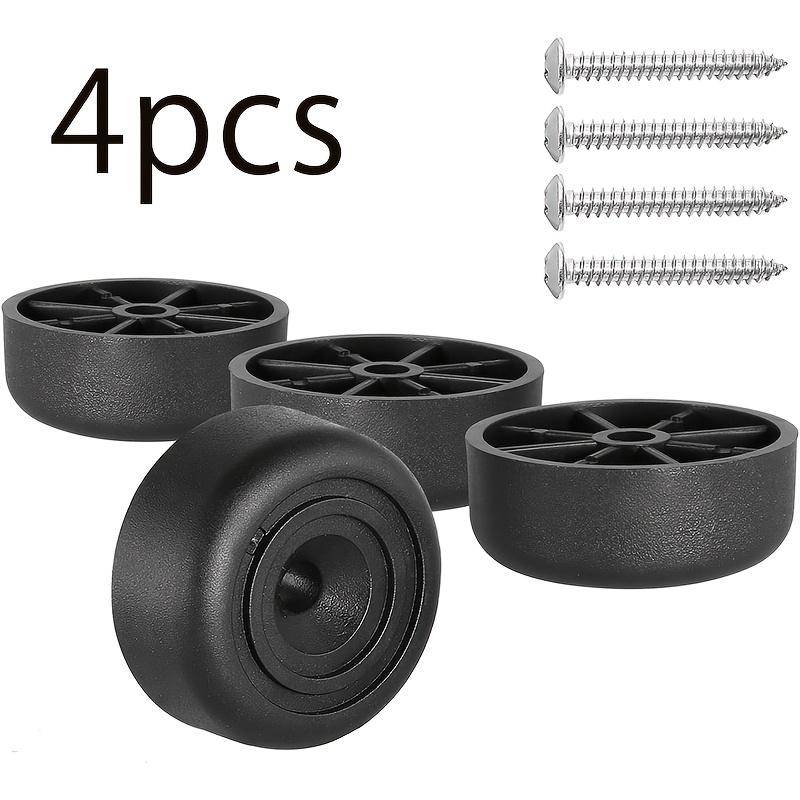 Image of 3.3cm Wide, 4/8pcs Black Plastic Furniture Legs, Screw-in Sofa Legs Round Cone-shaped Sofa Legs Replacement Legs Suitable For Furniture Sofa Table Sofa