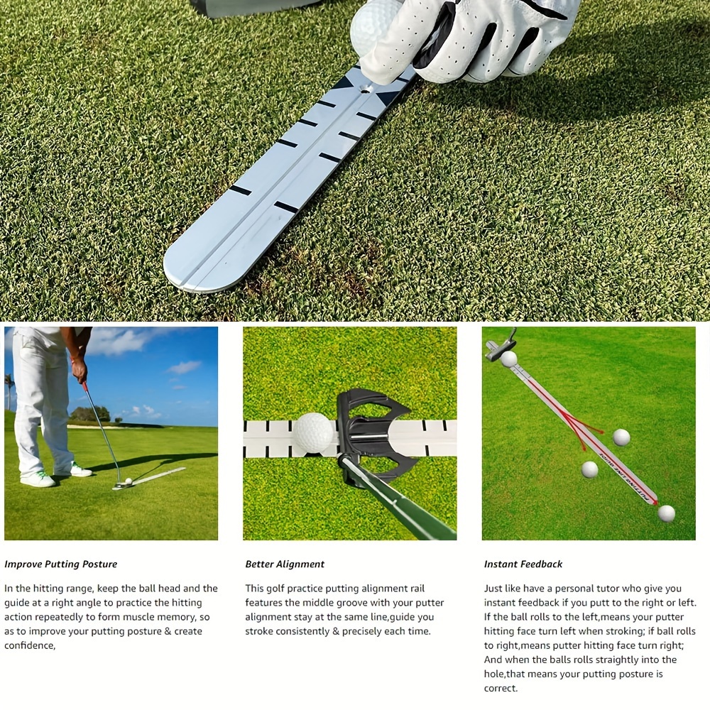 Golf Putter Training Aid Putting Green Aluminum Golf - Temu Canada