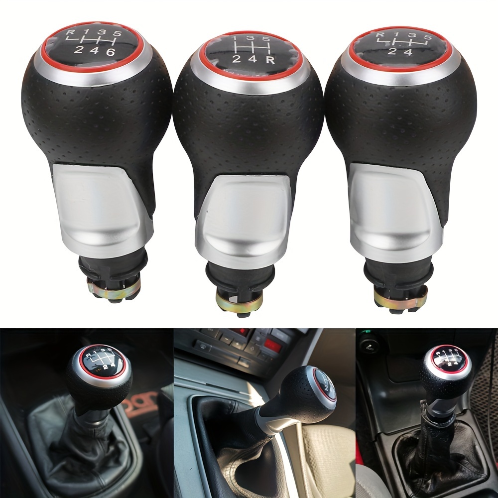 

1pc 5/6 Car Gear Shift Knob For Audi A4 B6 B7 B8 A6 S4 8k A5 8t Q5 8r S For Line Ibiza For 6j Seat For Leon Mk1 For Golf 12mm