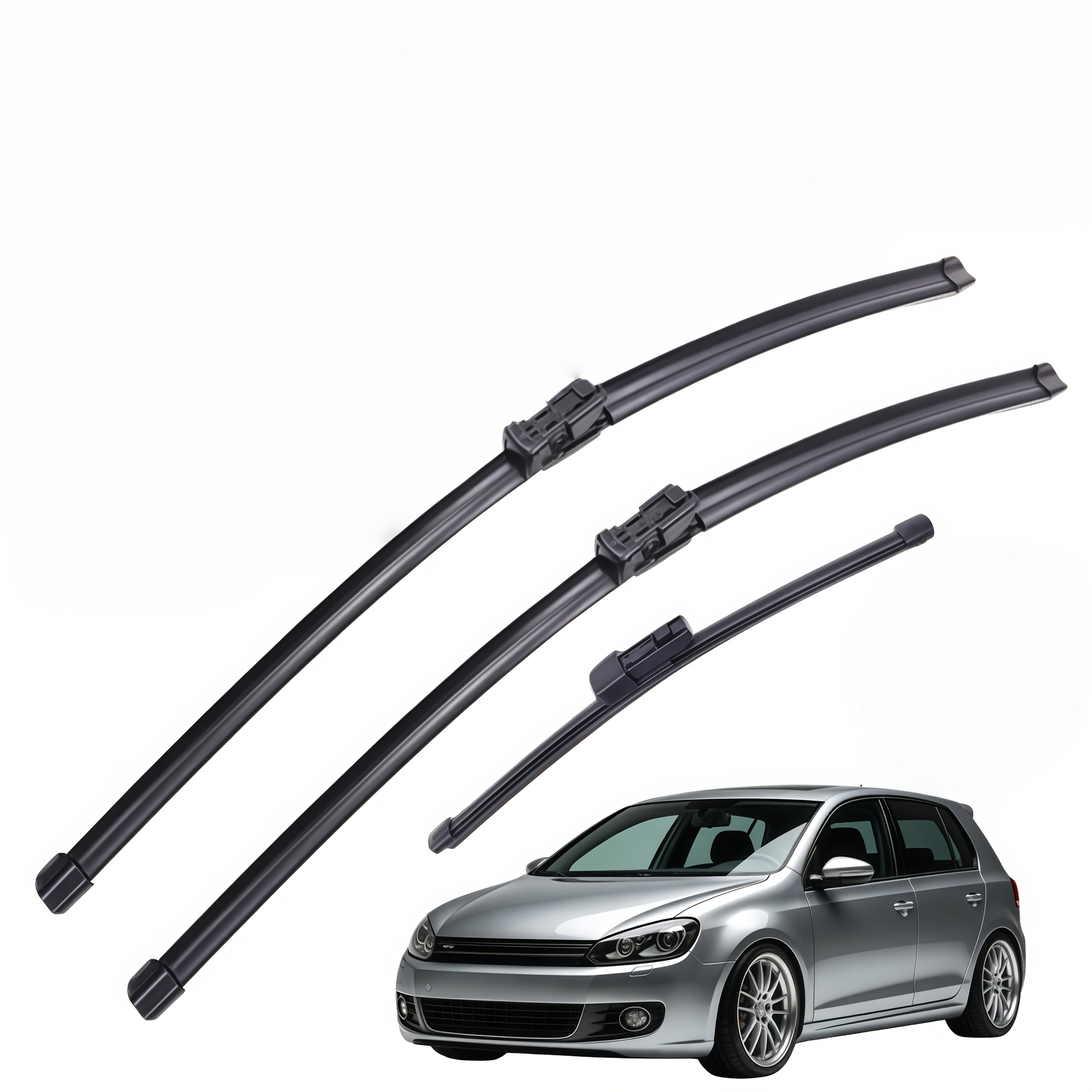 TEMU Set da 3 pezzi per Volkswagen 6 2009-2013, spazzole tergicristallo con interfaccia B5 di dimensioni 24 pollici+20 pollici+11 pollici, set
