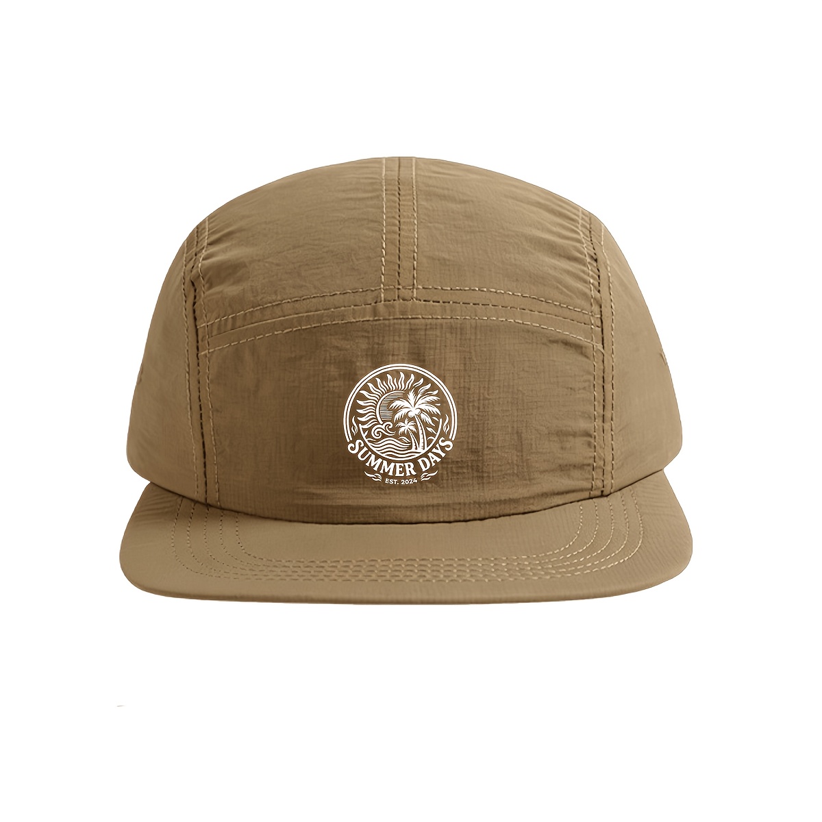 TEMU Lightweight Quick-dry Sun-shading Baseball , Unisex Flat Brim Hat, Versatile Adjustable Outdoor Sports