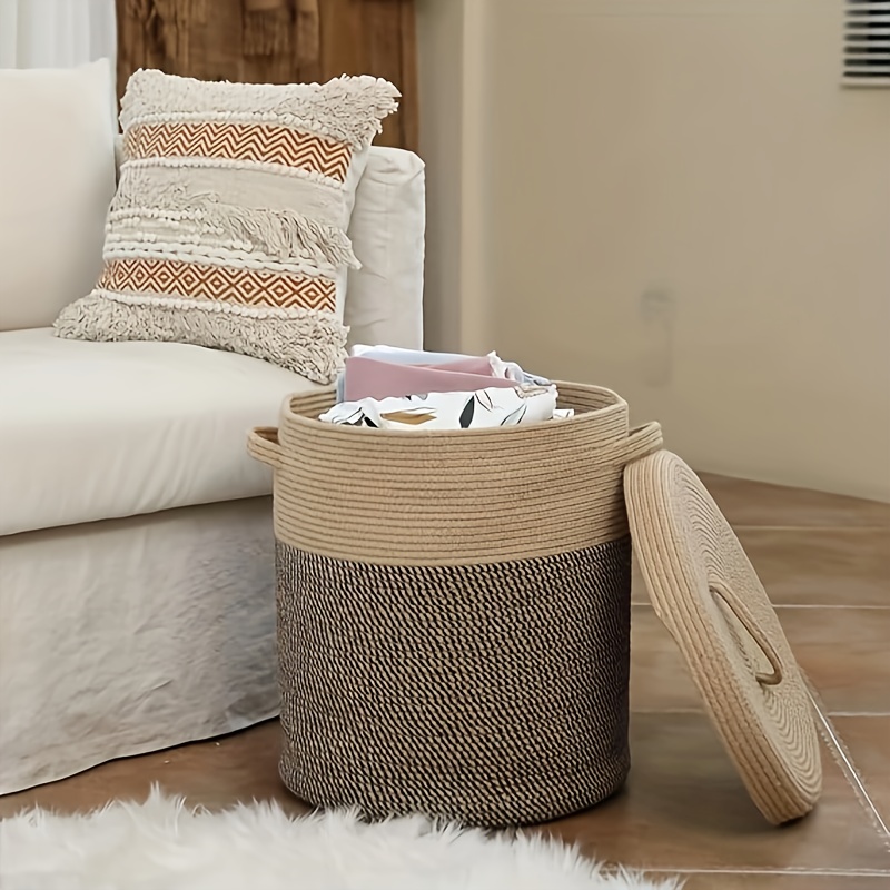 Extra Large Storage Organizer Laundry Basket Dirty Clothes Storage Clothing Organizer Multifunctional Storage Large Storage Basket with Lid, Laundry Baskets