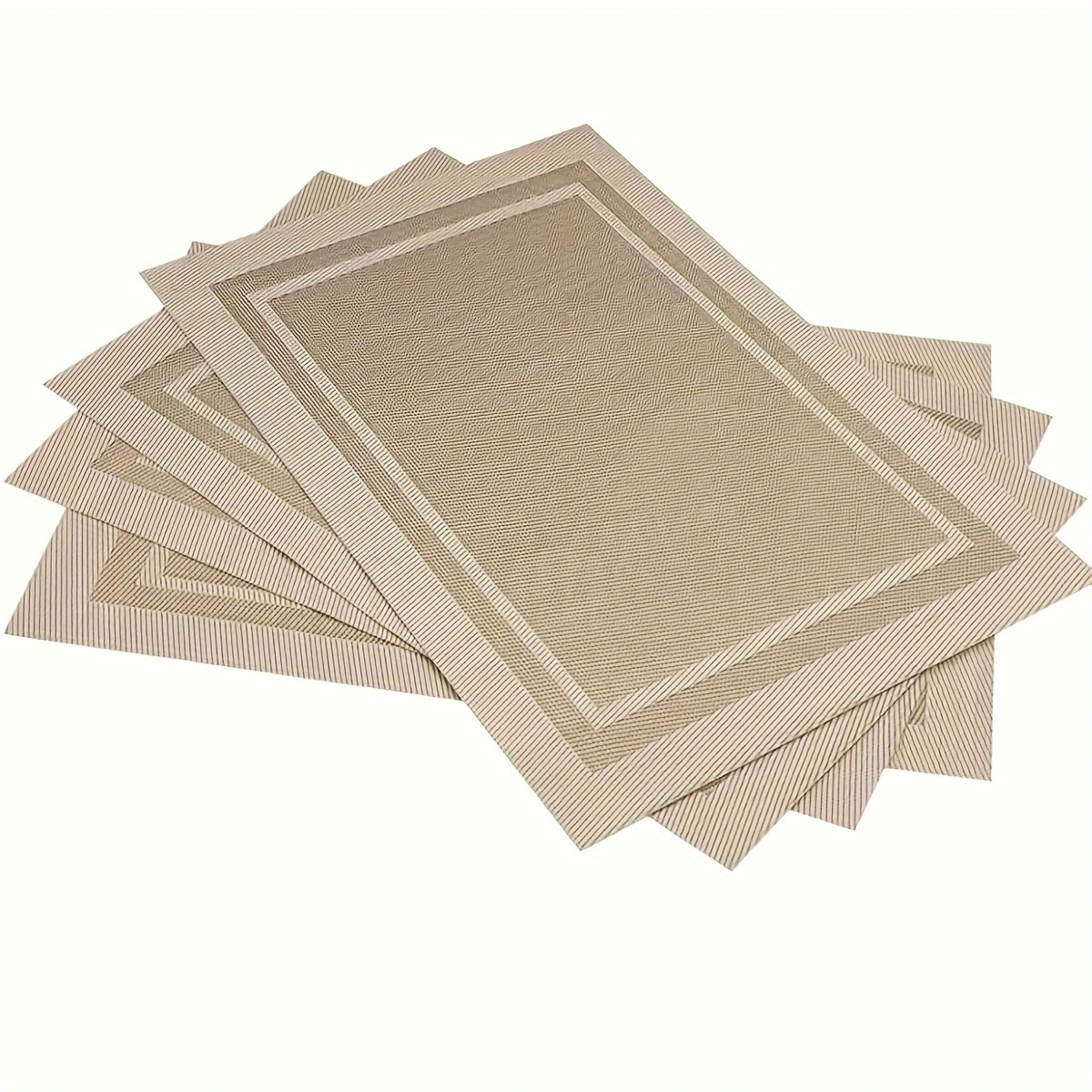 

4pcs Shelf Liners, Heat-resistant Table Mats, Washable And Non-slip Placemat, Stain-resistant Placemat, Table Decor, For Kitchen And Dining Table, Home Supplies