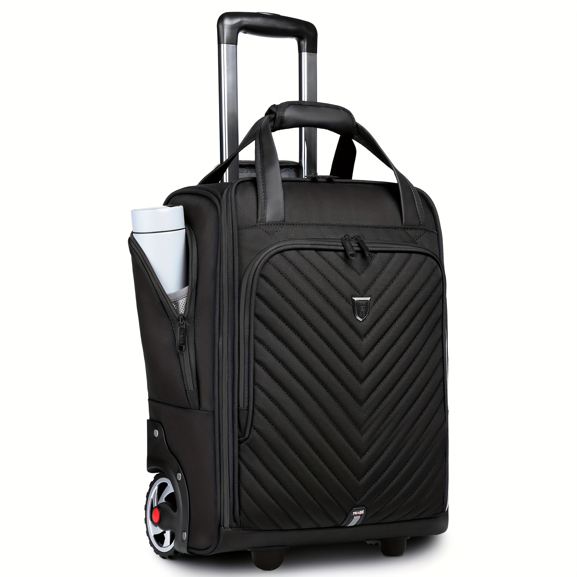 

Carry-on Underseat Luggage With Wheels, 18 Inch Luggage For Airlines, Lightweight Suitcase, Softside Overnight Luggage For Business Travel