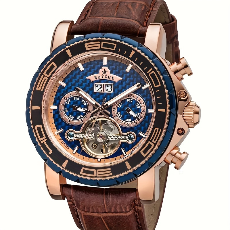 Men's Fashion Mechanical Watch, Versatile Mechanical For Men, Large 's Watch, Without Battery