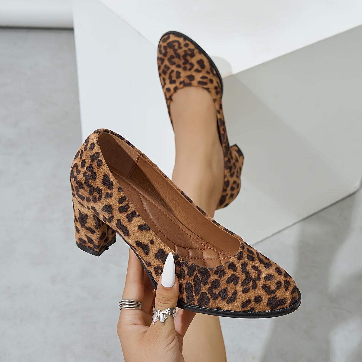 Leopard Print Cute Low Heel Sandals Loeffler Randall Malia Curved