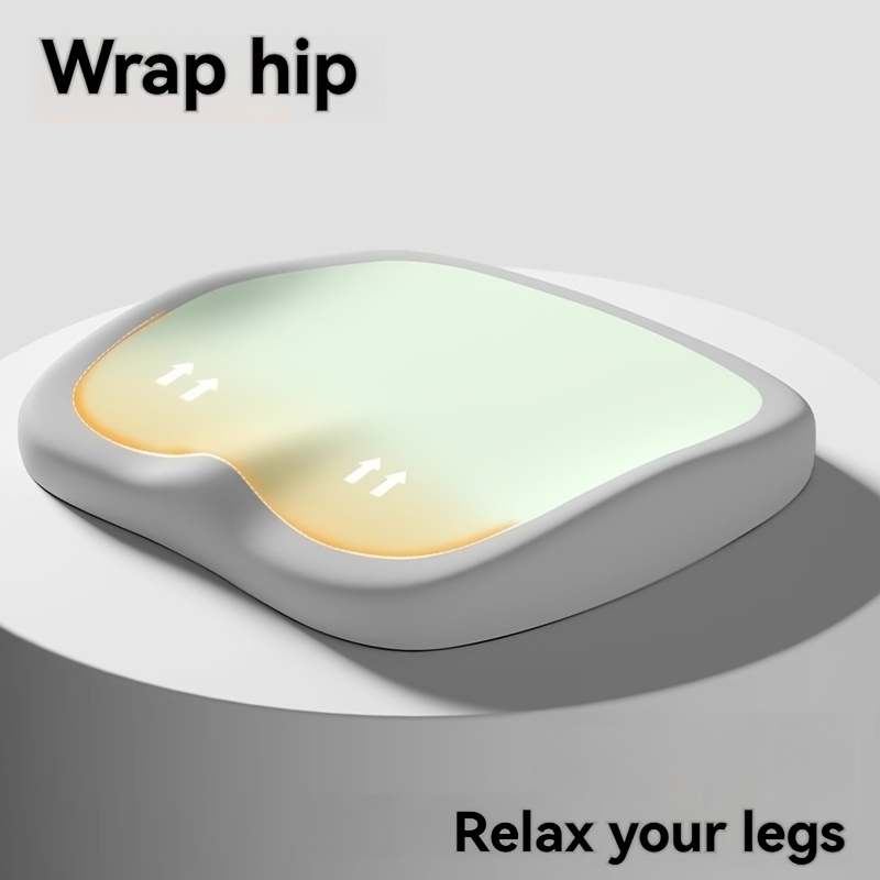 Ergonomic Memory Foam Seat Cushion for Prolonged Sitting - Adjustable Hip and Lumbar Support Pad - Portable Chair Cushion for Office, Car, and Home Use - Padded Desk Chair Cushion, Available in 8 Colors