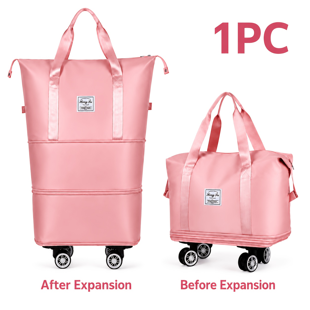 TEMU This Expandable Rotating Suitcase Features Large Capacity And Separate Wet And Dry Compartments, Making It Suitable For Business Trips, Gym Use,