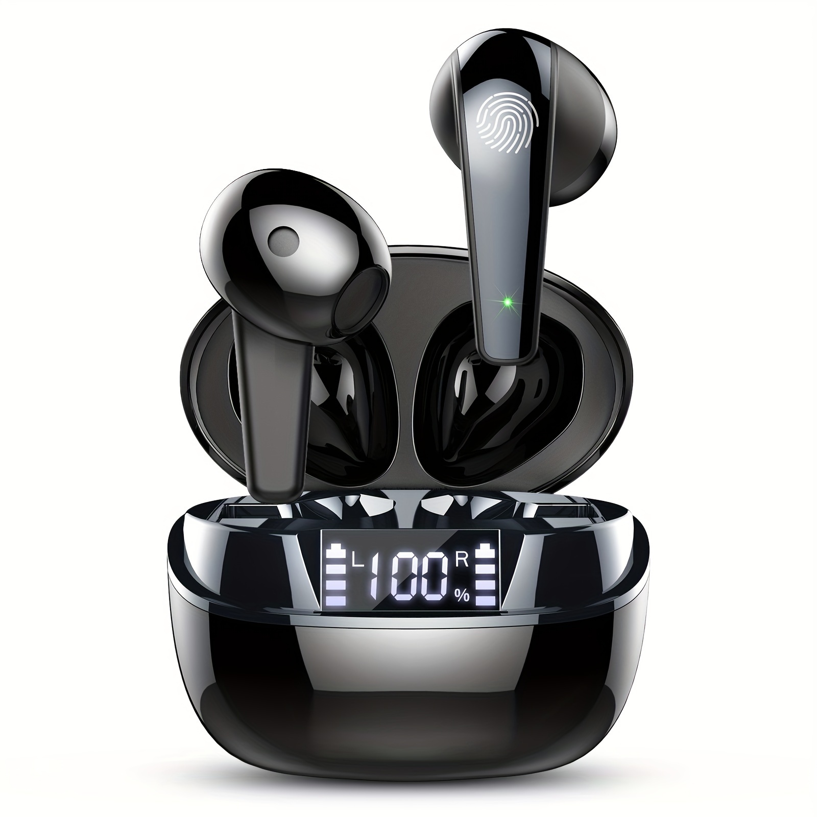 

Écouteurs sans fil Q13, avec 4 microphones, 2024 nouveaux embouts auriculaires mini ENC antibruit, autonomie de 40 heures, basses profondes avancées, écouteurs sans fil, écouteurs de sport avec USB-C