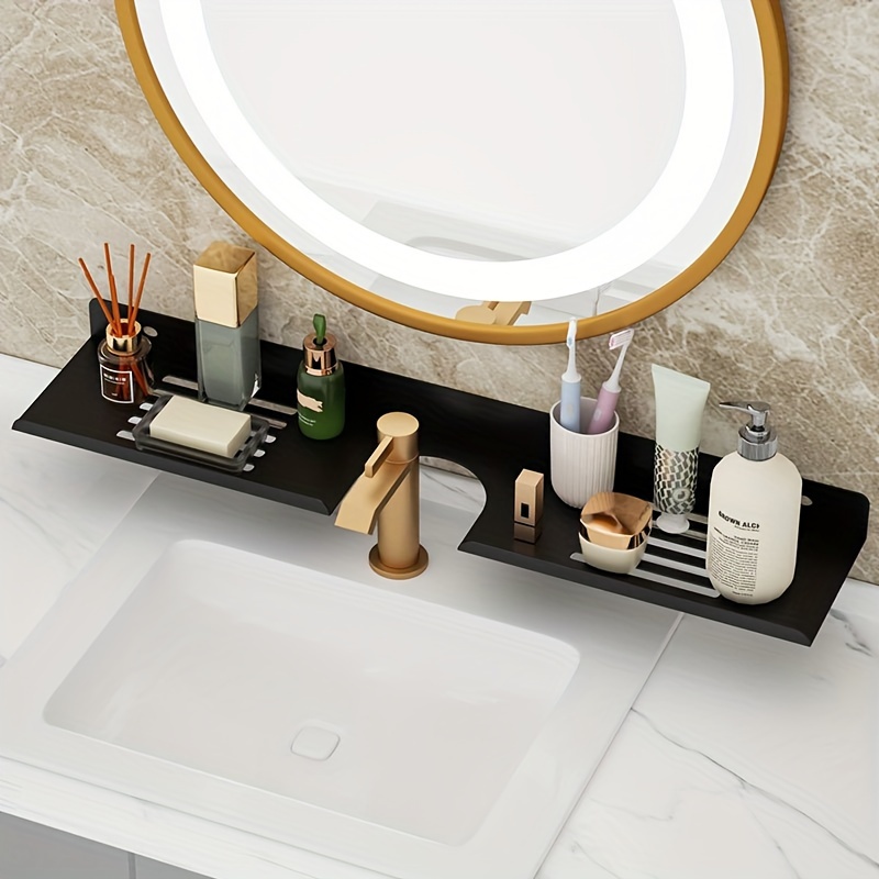 Support de rangement rotatif pour salle de bain, 3 pièces, étagères de  rangement murales suspendues pour salle de bain, accessoires de salle de  bain