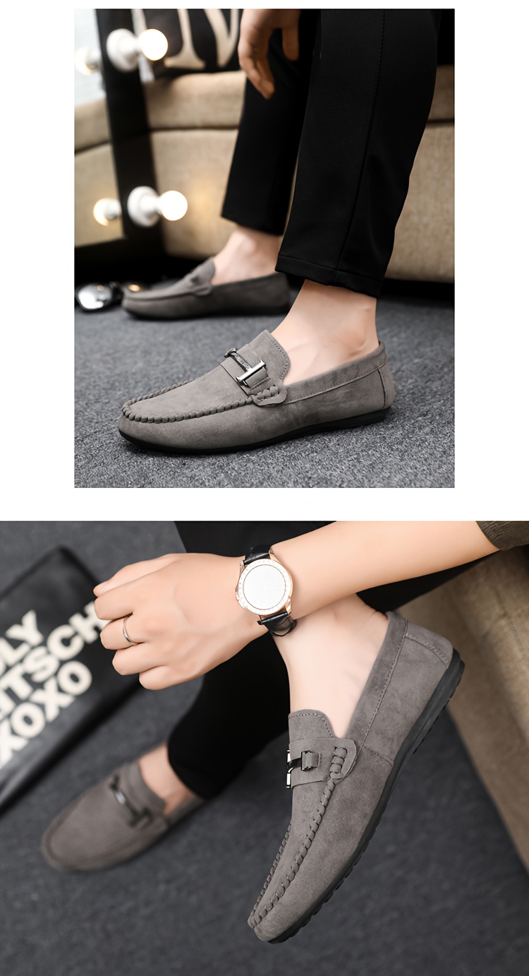 A Stylish And Upscale Pair of Men'S Casual Footwear, Designed with a Flat Round Toe And Perfect for Different Events, Offered in Several Color Options