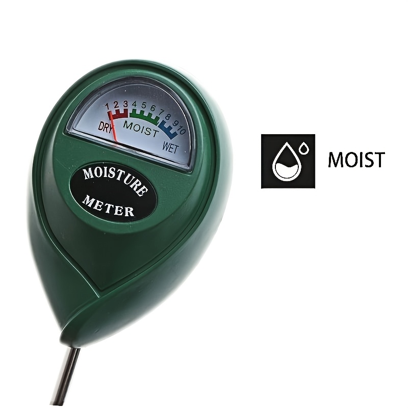 

Easy-to-read Moisture Meter With Dual Scale - No Batteries Required, Quick & Accurate Plant Watering Indicator, Plastic, Ideal For Gardeners, Moisture Level Monitoring|round | Plastic Body