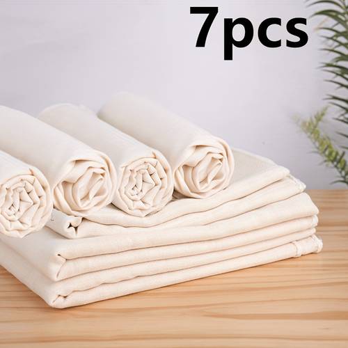 3 7pcs 20 x20 cheese cloth multi purpose filter cloth for cooking cold brew cheese making kitchen use durable coffee filter cloth