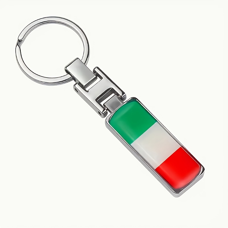 

Italian Flag Zinc Alloy Keychain - Interior Accessory