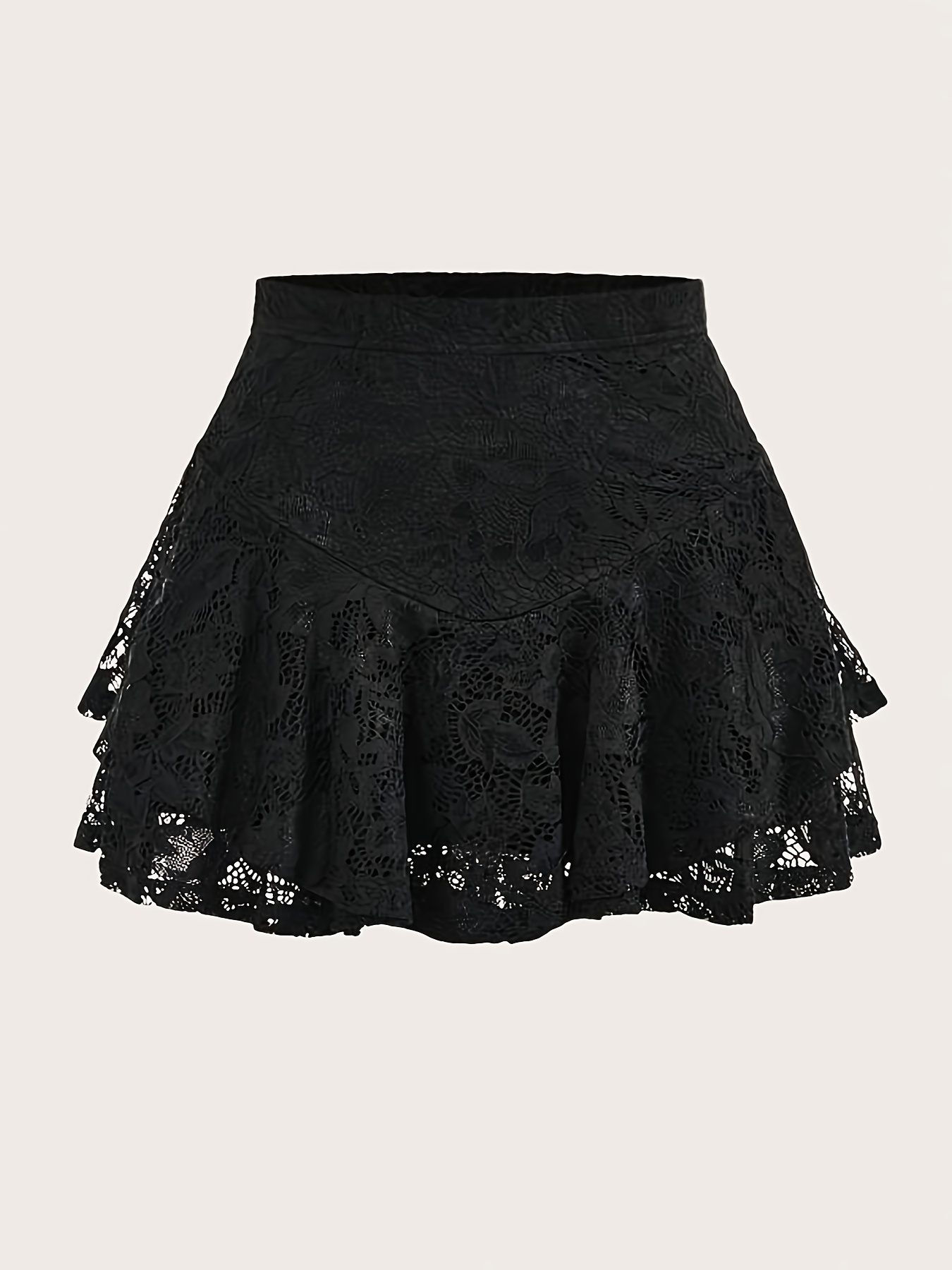 woman black skirt sold on Temu United States