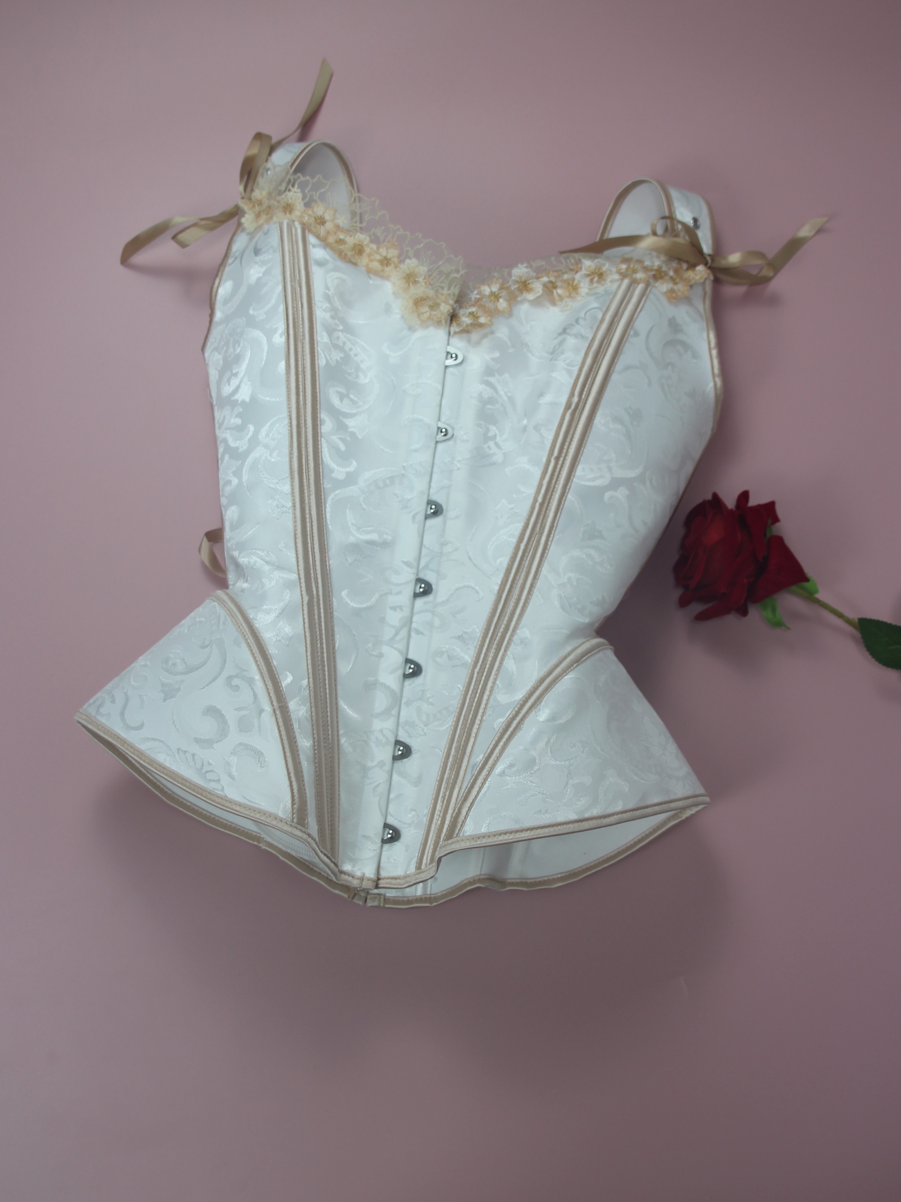 's Victorian-Style Vintage Corset Heavy-Duty Lacing-up Cincher with  Design Boning Historical Costume Apparel for Ren