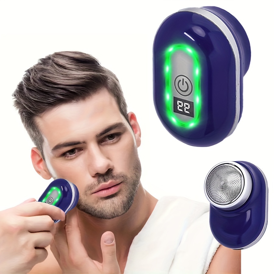  Mini-Shave - Afeitadora eléctrica portátil, nueva actualización  2023, mini afeitadora eléctrica para hombres, afeitadora recargable, fácil  de usar con un solo botón, adecuada para el hogar, viajes en automóvil, día  del
