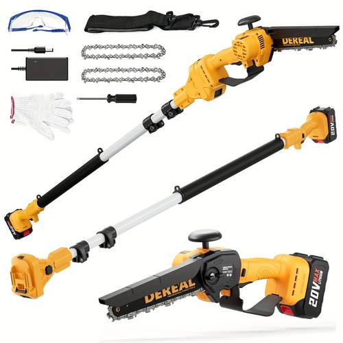 20v cordless pole saw and pruning shears 8 inch and 6 inch options 4 0ah li extends to 18 feet for tree pruning in lightweight and powerful gardening tools perfect valentines day gift for diy enthusiasts and