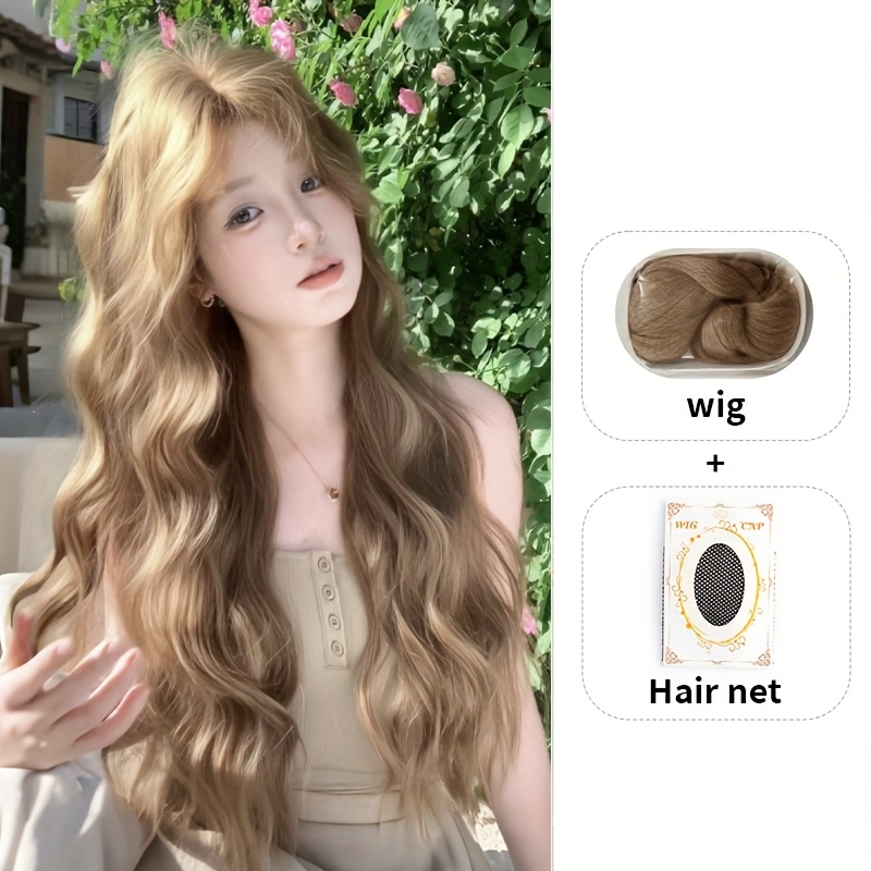 TEMU Fashionable Women' Wig, 30-inch Center Part Wig, Enhancing Women's Hairstyle, Suitable For Party Dressing, Festive Performance Dressing Wig, 1pc